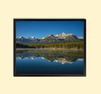 Framed Wall Art Lake Canvas