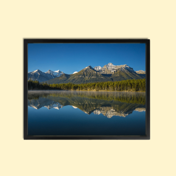 Framed Wall Art Lake Canvas