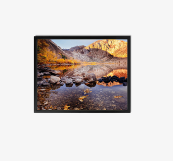 Framed Wall Art Lake Canvas