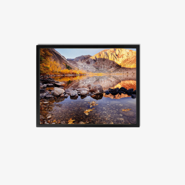 Framed Wall Art Lake Canvas