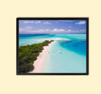 Framed Wall Art beach Canvas