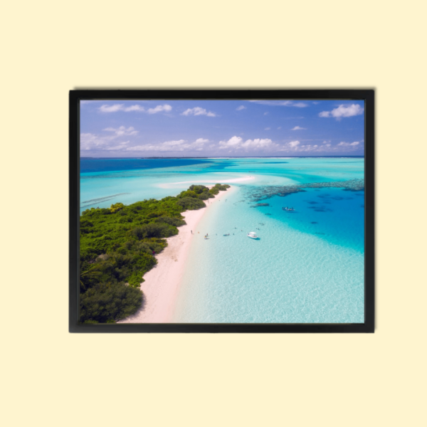 Framed Wall Art beach Canvas