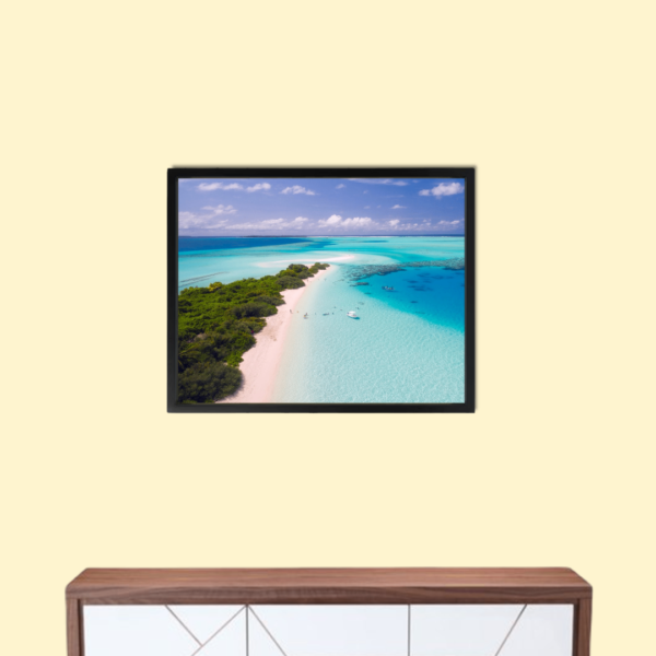 Framed Wall Art beach Canvas